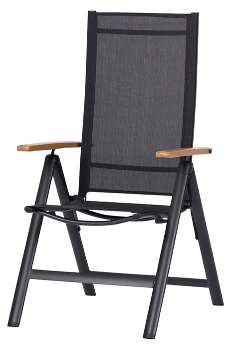 Havestol 7 positioner sort/teak - Outfit